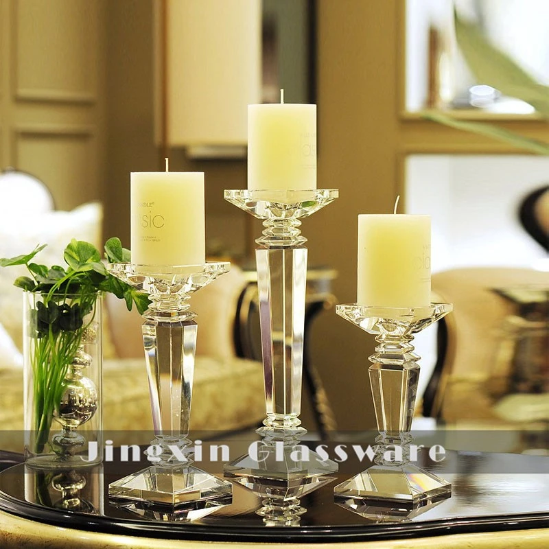 Tall Crystal Pillar Candle Holders Tall Crystal Pillar Candle Holders