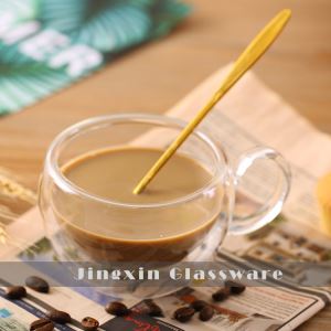Cốc thủy tinh trong suốt đôi tường 150ML dành cho cà phê